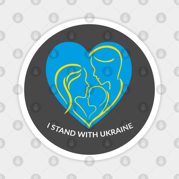 I stand with Ukraine Magnet by grafart